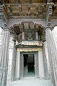 Ladakh, Leh royal palace, details of the entrance door 